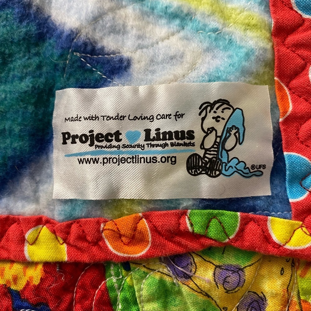 Project Linus Colorful Monster Pattern Quilt OSB - Picture 3 of 7